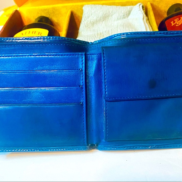 Louis Vuitton Epi Portefeuille Marco Leather Bifold Wallet blue Nice little epi - Picture 5 of 9